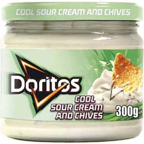 DORITOS SOUR CREAM & CHIVE DIP 300g