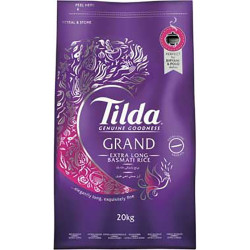 TILDA GRAND WHITE RICE 20KG BAG 