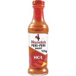 NANDOS HOT PERI PERI SAUCE 6X125ML 