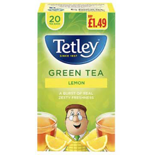 TETLEY PURE GREEN TEABAGS