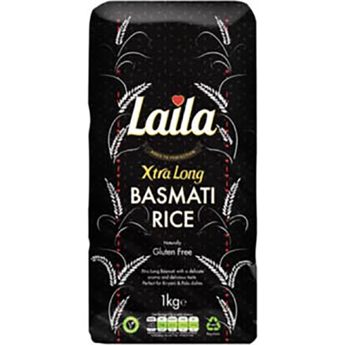 LAILA XTRA LONG GRAIN BASMATI RICE 1kg