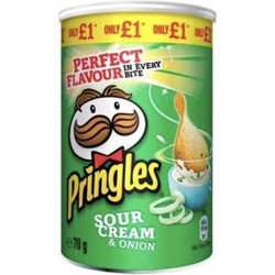 PRINGLES SOUR CREAM & ONION