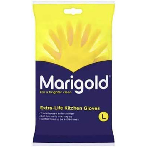 MARIGOLD EXTRA LIFE KITCHEN GLOVES LARGE