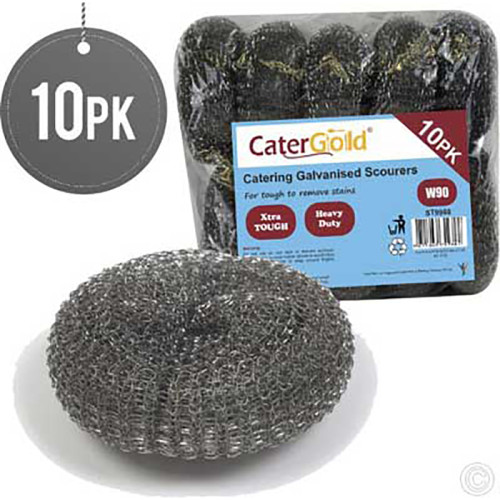 GALV STEEL SCOURER W90 10PK