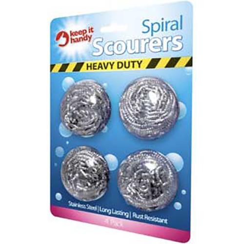 SS SPIRAL SCOURER 4PK W15